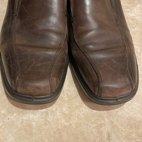 Mens Ecco brown loafer shoes in size 47 / US13 - Picture 2 of 6